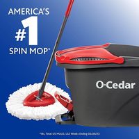 Ensemble Seau et Balai Serpillère Rotatif pour O-Cedar EasyWring Articles Ménagers Nettoyage de Sol Tête de Balai en Microfibre Pièce de Rechange - Sans Logo