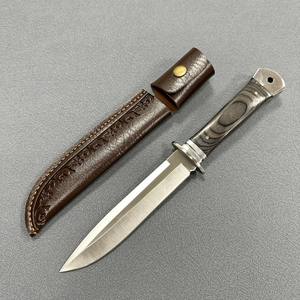Nuovo Arrivo: Coltello a Lama Fissa in Acciaio 5cr13mov, Alta Durezza, per Campeggio, Autodifesa, Tattica da Campo, con Custodia in Pelle PU - Product Image 5