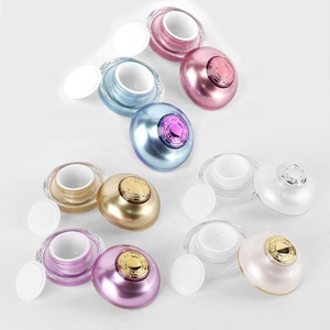 Emballage cosmétique, nouveau design, haute qualité, couleur bleue, forme de boule, pot en acrylique de luxe pour cosmétiques - Product Image 2