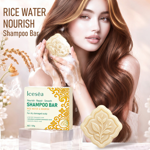 Savon Shampooing Solide Icesea aux Extraits de Riz, Formule Artisanale pour la Réparation des Cheveux Abîmés et le Contrôle des Frisotis - Product Image 3