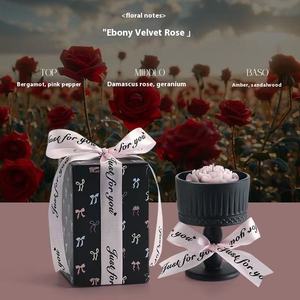 Bougie de <span class=keywords><strong>cire</strong></span> de soja parfumée au jasmin français et au camélia Boîte-cadeau d'intérieur luxueuse <span class=keywords><strong>Cire</strong></span> longue durée pour l'anniversaire du nouvel an personnalisé - Product Image 6