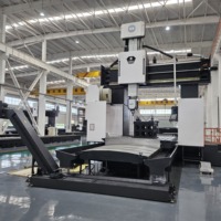 Fraiseuse à portique CNC GMC/DVF6033, broche BT50, changement d'outil automatique FANUC, couple super élevé de 3600 N.m pour le tournage de métaux