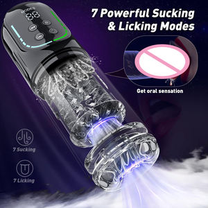 Maschio Masturbatore Giocattoli per Adulti Pene <span class=keywords><strong>Pump</strong></span> Giocattoli per il Sesso Maschio per gli Uomini Pascella <span class=keywords><strong>Pussy</strong></span> 7 di Figa Rotante Succhiando Succhiando Leccata Stroker - Product Image 4