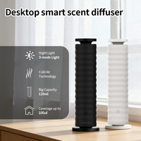 Diffuseur d'huiles essentielles sans eau, design élégant, pour la maison, avec lumière LED nocturne, pour le bureau