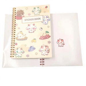 Album per Adesivi Decorativi Riutilizzabile a Doppia Faccia, Quaderno in Silicone Carino con Fogli di Carta Staccabile - Product Image 1