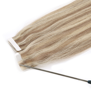 Extensions de cheveux chinois Remy sans colle, confortables, double épaisseur, à bandes adhésives sécurisées, résistantes à la chute, douces, brillantes, trame simple, texture lisse - Product Image 3