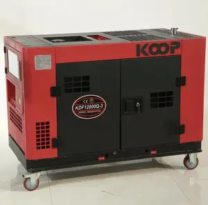 Gerador diesel silencioso de 10 kva kdf 12000q-3