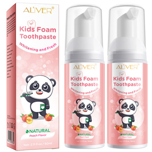 Mousse nettoyante <span class=keywords><strong>pour</strong></span> les dents de bébé à saveur naturelle et biologique de fruits avec logo personnalisé <span class=keywords><strong>dentifrice</strong></span> moussant frais blanchissant <span class=keywords><strong>pour</strong></span> enfants - Product Image 6