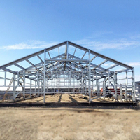 Bâtiment préfabriqué léger de structure en acier pour l'atelier d'entrepôt en métal de maison préfabriquée