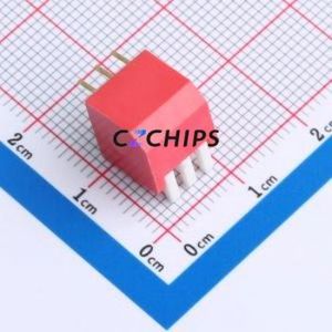 DL-03HT DIP Switch Through hole Component (THT),P=2.54mm Switch Piano Key Single Pole Single Throw 3 2.54mm - Product Image 2