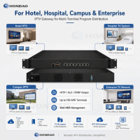 Passerelle IPTV pour hôtel IPVW8000A pour la distribution de programmes Android TV STB et la solution d'équipement de tête de réseau IPTV