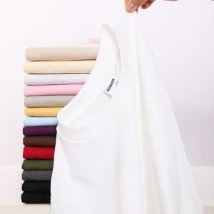 T-shirt personnalisé de qualité supérieure, 100% coton, uni, manches courtes, noir et blanc, t-shirt d'été surdimensionné, t-shirts pour hommes de haute qualité - Product Image 2