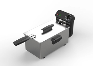 Penggorengan rumah bahan baja tahan karat elektrik 3l, dengan jendela observasi, indikator lampu kontrol termostat dapat disesuaikan, mudah dibersihkan - Product Image 4