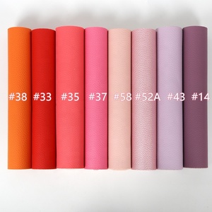 Rotoli 30CM x 136CM tessuto in ecopelle a grana di Litchi tinta unita per fiocchi portachiavi custodie per telefoni similpelle Litchi - Product Image 3