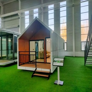 Bureau/Hôtel préfabriqué pliable et extensible de 20 pieds, structure en acier à panneaux sandwich, entièrement meublé, installation rapide et économique, avec chambre et salle de bain - Product Image 2