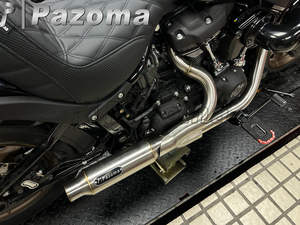 Полная выхлопная система для мотоцикла Harley M8 Softail (2018-2025) | 304 нержавеющая сталь ступенчатая 1-3/4 "до <span class=keywords><strong>2</strong></span>" с глушителем - Product Image 6
