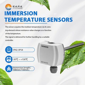 Capteur de température passif <span class=keywords><strong>Siemens</strong></span> OEM IP54, longueur d'immersion 150 mm, <span class=keywords><strong>Pt1000</strong></span> T1 -30~+130, capteur de température pour système d'eau CVC - Product Image 2