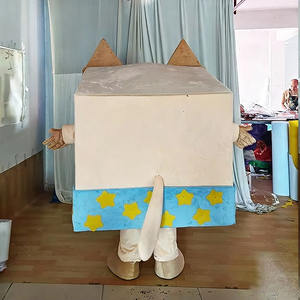 Costume de mascotte unisexe haut de gamme pour adulte, entièrement personnalisable, adorable personnage de chat de dessin animé, cosplay, festivités d'Halloween, plaisir - Product Image 4