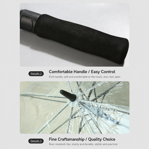 <b>Large</b> 130cm Transparent Comfort Push Button Auto Open Custom Golf <b>Umbrella</b> Carrying Case Wedding Partner Use White Edge POE - Product Image 3