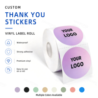 Rouleau d'étiquettes autocollantes en papier avec impression de logo personnalisé, rouleau d'étiquettes en vinyle auto-adhésif pour l'emballage des cosmétiques