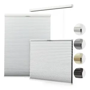 Factory Cordless Cellular Pleated Window Shades Free-stop Top-Down Bottom Up Honeycomb Pull Down Blinds For Windows