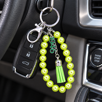 Pendentif Breloque Perle Verte Tendance Numéro 1946 Sorority the Links Inc pour Fabrication de Porte-clés et Accessoires de Sac pour Femme