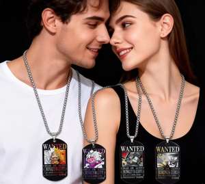 39 डिजाइन उच्च गुणवत्ता वाले एनीमे बंदर डी। लुफी रोरोनोआ धातु यूव मुद्रित कुत्ते का टैग वांछित - Product Image 1