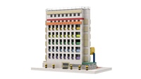 Ensemble de blocs de construction en plastique personnalisables DIY pour maquettes d'architecture de campus MOC, pour exposition, cadeaux de fêtes et cadeaux pour enfants