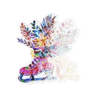 Autocollant en vinyle PVC texturé pailleté pour chaussures de skateboard, impression d'éléments de Noël, cadeau, vente en gros, fabricant - Product Image 6