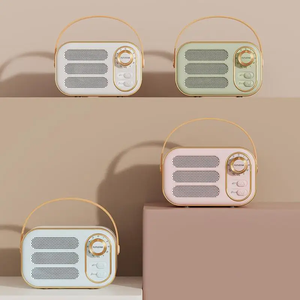 China mejor grande DW13 Retro <span class=keywords><strong>Radio</strong></span> Sonido envolvente estéreo inalámbrico altavoces portátiles Mini reproductor de música creativo altavoz con caja - Product Image 5