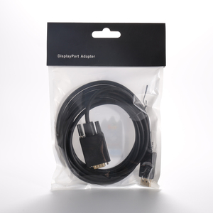 Câble adaptateur coaxial direct d'usine 1.8m et 3m DP vers VGA 1080p Port d'affichage VGA mâle femelle 4K résolution OEM longueur affichages - Product Image 6