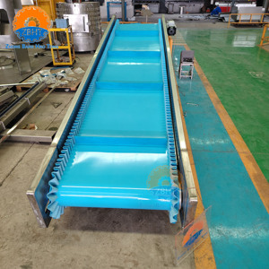 Convoyeur de déchets bovins rouge et blanc avec bande transporteuse pour l'inspection synchrone des viscères en abattoir - Product Image 3