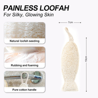 Éponge de bain en forme de dessin animé pour enfants, éponge exfoliante douce en loofah naturel pour le bain de bébé, nettoyage de la peau sans douleur et amusant