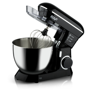 Robot culinaire multifonction RAF 1400W 3-en-1 avec bol en acier inoxydable de 8L, 6 vitesses, fonction Pulse et couvercle anti-éclaboussures - Product Image 1