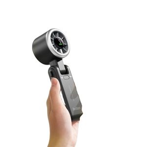 2026 3-In-1 Handheld Neck <b>Desk</b> 180° Adjustable Foldable Turbo Fan, Rechargeable <b>Mini</b> Fan for Outdoor Travel Office - Product Image 1