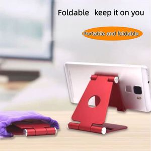 Support de bureau pliable et flexible mains libres en alliage d'aluminium rouge Maya 2025 pour tous les smartphones et tablettes – Pratique - Product Image 3