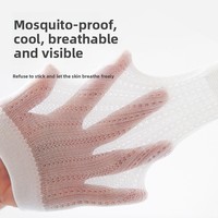 Chaussettes d'été fines en maille anti-moustiques à motif de dessin animé pour bébés de 0 à 13 ans, en coton à fibres longues sans coutures, non compressives