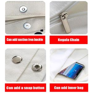 Sac fourre-tout en toile de coton écologique durable, best-seller, avec logo, cadeau promotionnel, sac à bandoulière, sac de courses réutilisable pour femmes - Product Image 5