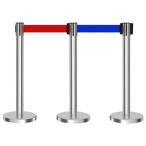 Gold Silver High Durable Engineer Grade <strong>Reflective</strong> Extendable Car Show Crowd Control Retractable Belt <strong>Barrier</strong> Traffic <strong>Barriers</strong> - Product Image 1