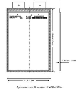 System A123 123 Li-ion 3,7 V 26Ah 30Ah 32Ah 37Ah Li NMC <span class=keywords><strong>Pouch</strong></span> <span class=keywords><strong>Cell</strong></span> <span class=keywords><strong>Amp</strong></span>, литий-полимерный аккумулятор 5C - Product Image 6