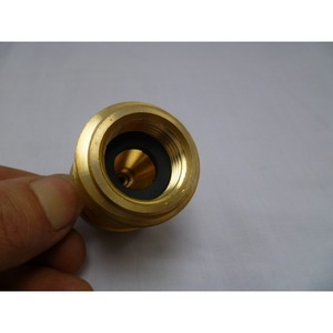 Copper Gas Hose Connector Propane Tank Conversion Adapter Knurled Adjustable Plug In Type - Product Image 5