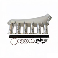 Collecteur d'admission en aluminium CNC haute performance avec bride de boîtier de papillon de 82 mm et kit rail de carburant pour Volvo S80 XC90 B6284 B6294 T6