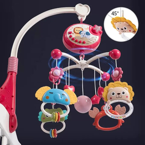 <span class=keywords><strong>Mobile</strong></span> musical de berceau avec projecteur d'étoiles RC, 400 berceuses, télécommande, fonction de minuterie et clochette rotative pour bébés - Product Image 3