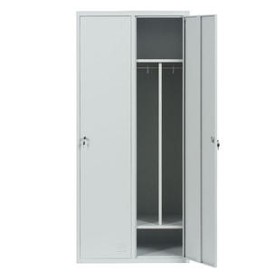 <span class=keywords><strong>Casier</strong></span> en acier à 2 portes, rangement moderne en métal pour salle de sport et école, 2 compartiments - Product Image 3