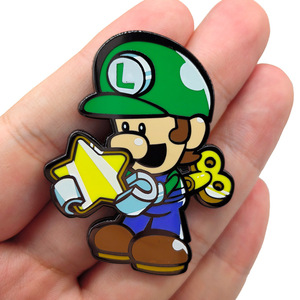 เข็มกลัดโลหะเคลือบเงาคุณภาพสูง 4 สี ขนาด 4-5 ซม. ลายเกมมารู ใช้เป็นของขวัญ - Product Image 3