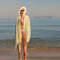 Quick Dry 100% Cotton Turkish Beach Towel Sand Free Turkish Bath Towel for the Pool