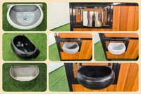 Box de stockage en acier thermolaqué électrostatique pour écurie de chevaux à porte battante, idéal pour club d'équitation et ferme