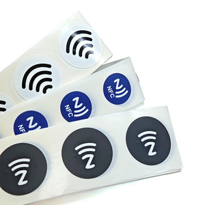 Tùy chỉnh topphonesty không thấm nước người ngoài hành tinh H9/h3 1K 13.56MHz <span class=keywords><strong>Inlay</strong></span> Sticker trống NFC <span class=keywords><strong>RFID</strong></span> cuộn dây đồng ăng ten ISO18000-<span class=keywords><strong>6C</strong></span>/EPC Class1 - Product Image 2
