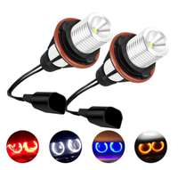 2 ampoules LED 5W sans erreur pour feux de position latéraux Angel Eye Halo Ring, phares et feux de brouillard pour BMW E39 E53 E60 E61 E63 X5 530i