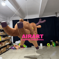 Renard en peluche grandeur nature de 2,5 mètres pour la décoration de Noël, peluche de cerf pour les fêtes d'enfants, jouets en peluche de cerf gonflables